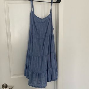 Blue strap dress